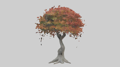 Japanese Maple tree model VR / AR / low-poly