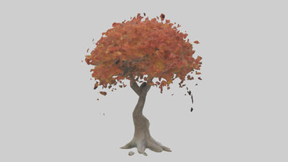 Japanese Maple tree model VR / AR / low-poly