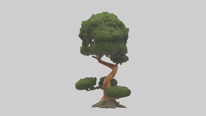 Japanese Yew tree model VR / AR / low-poly