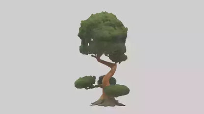 Japanese Yew tree model VR / AR / low-poly