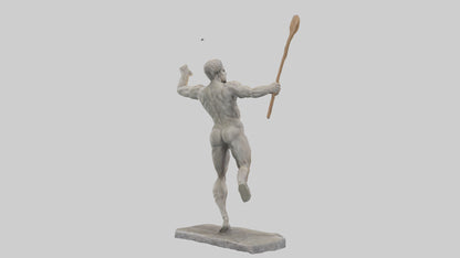 Javelin Thrower statue model VR / AR / low-poly