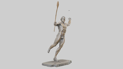 Javelin Thrower statue model VR / AR / low-poly