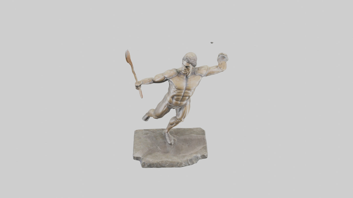 Javelin Thrower statue model VR / AR / low-poly