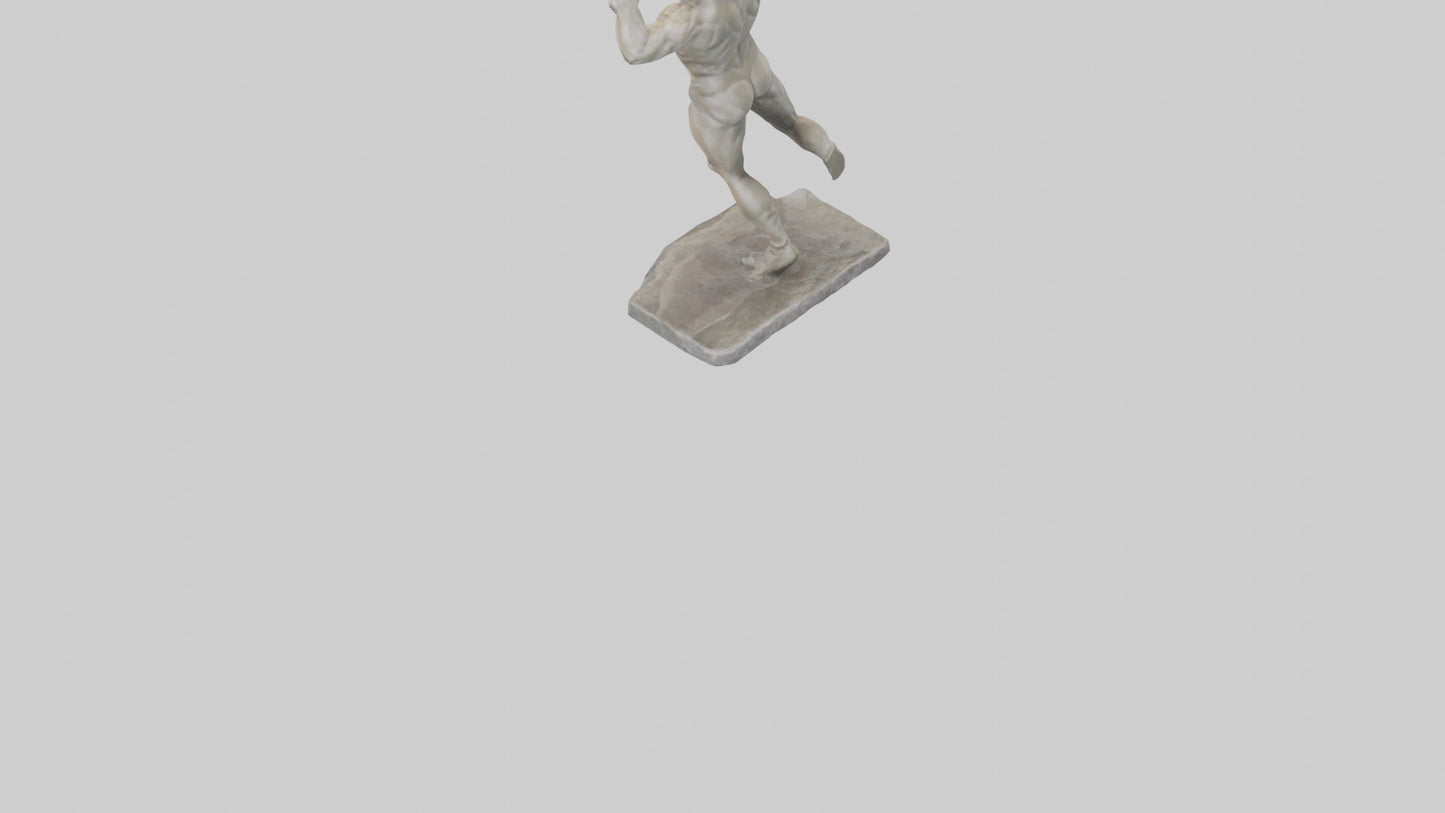 Javelin Thrower statue model VR / AR / low-poly