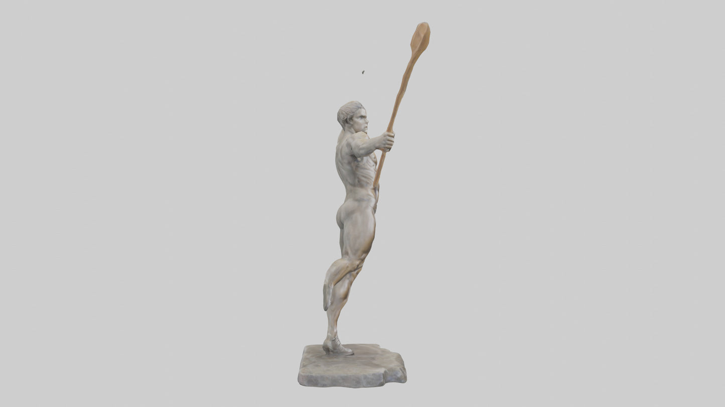 Javelin Thrower statue model VR / AR / low-poly