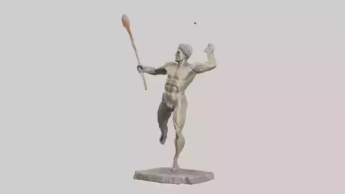 Javelin Thrower statue model VR / AR / low-poly
