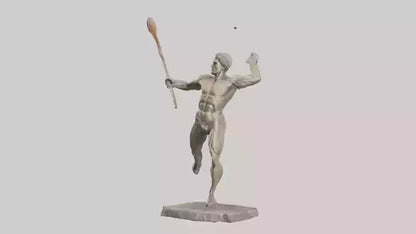 Javelin Thrower statue model VR / AR / low-poly