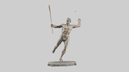 Javelin Thrower statue model VR / AR / low-poly