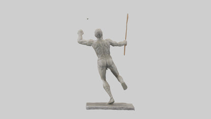 Javelin Thrower statue model VR / AR / low-poly