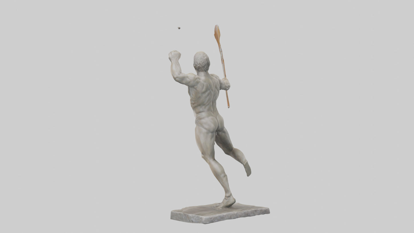 Javelin Thrower statue model VR / AR / low-poly