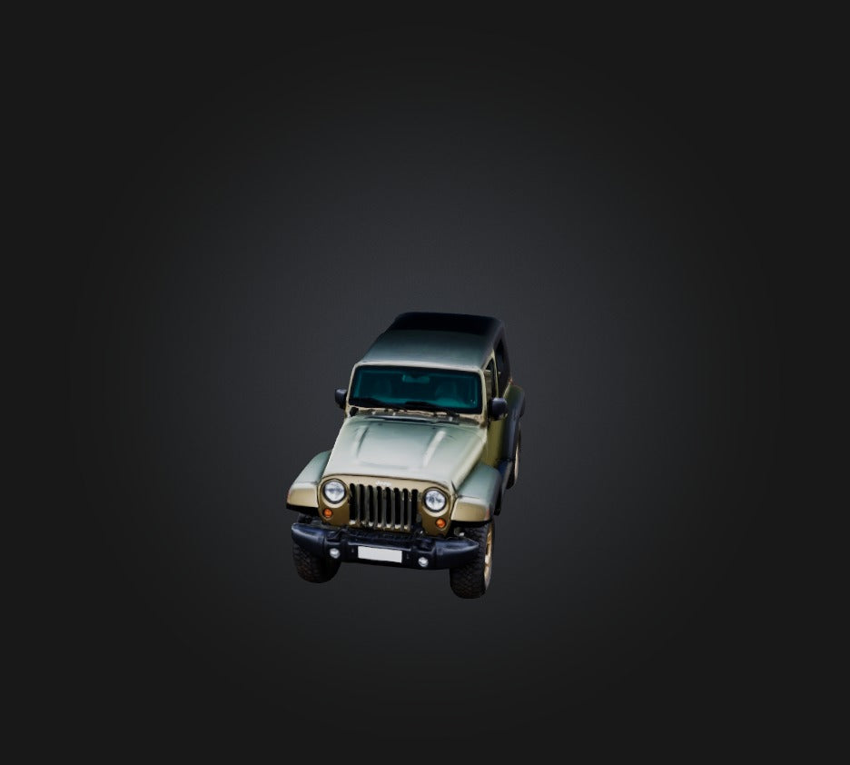 3D model jeep car 2 VR / AR / low-poly