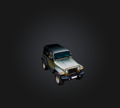 3D model jeep car 2 VR / AR / low-poly