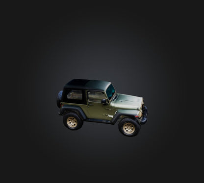 3D model jeep car 2 VR / AR / low-poly
