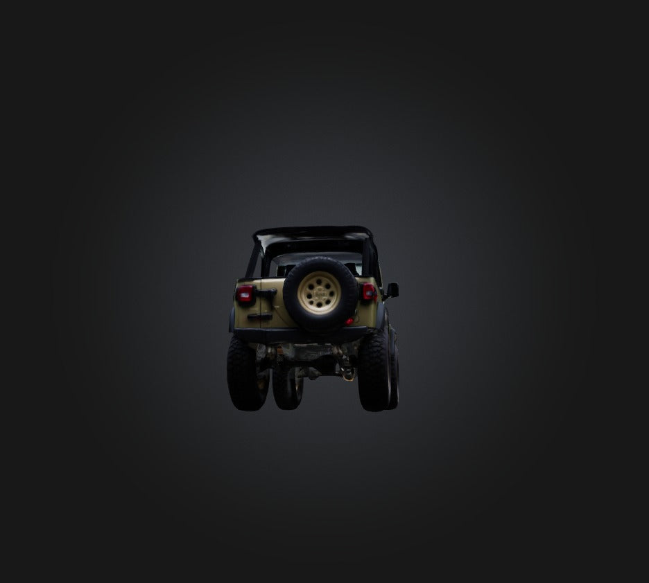 3D model jeep car VR / AR / low-poly