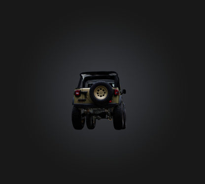 3D model jeep car VR / AR / low-poly
