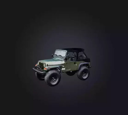 3D model jeep car VR / AR / low-poly