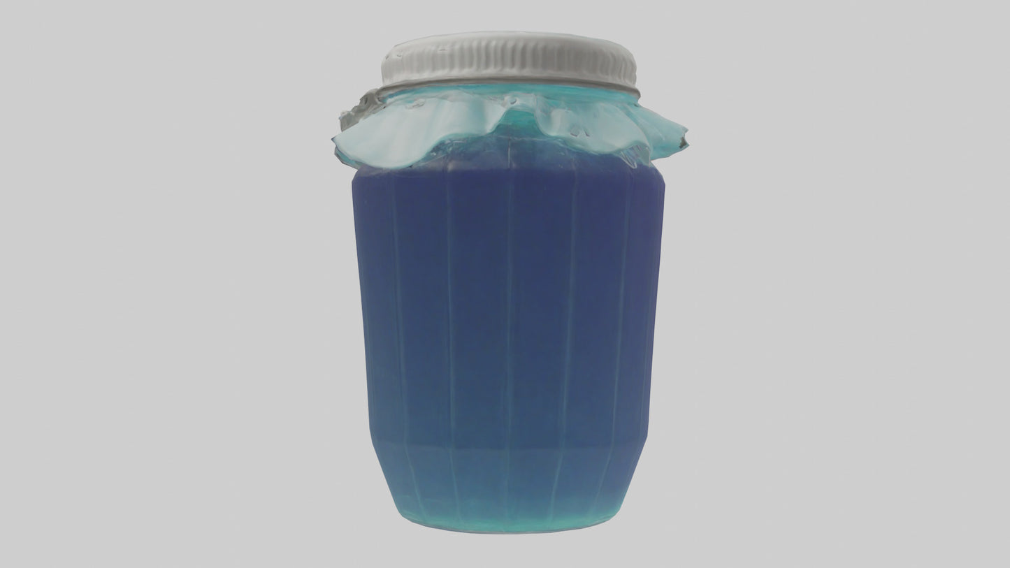 3D model Jelly Jar model VR / AR / low-poly
