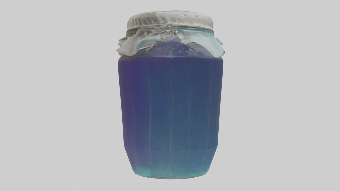 3D model Jelly Jar model VR / AR / low-poly