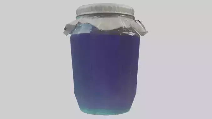 3D model Jelly Jar model VR / AR / low-poly