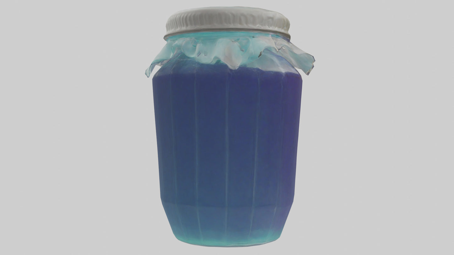 3D model Jelly Jar model VR / AR / low-poly