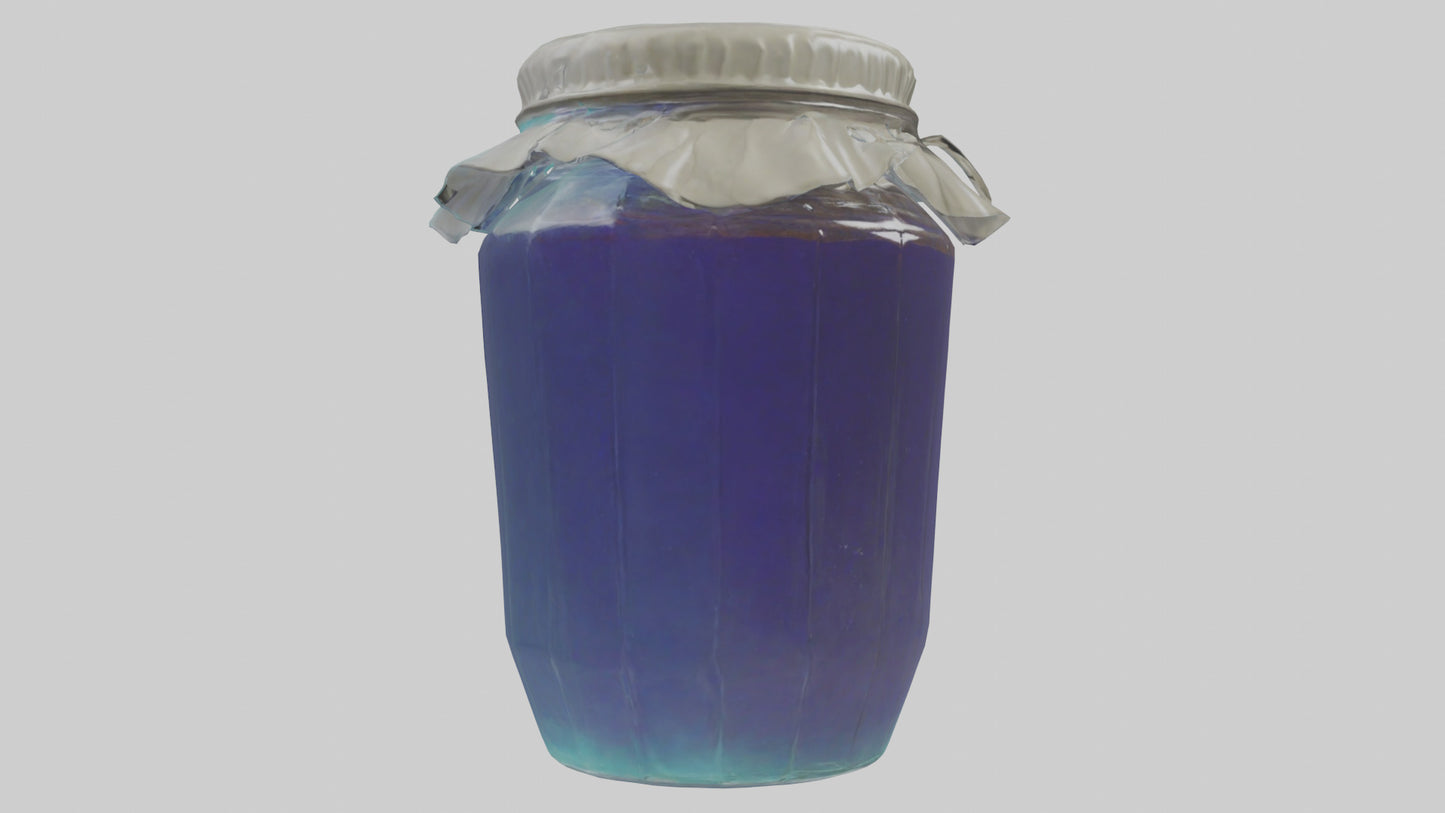 3D model Jelly Jar model VR / AR / low-poly