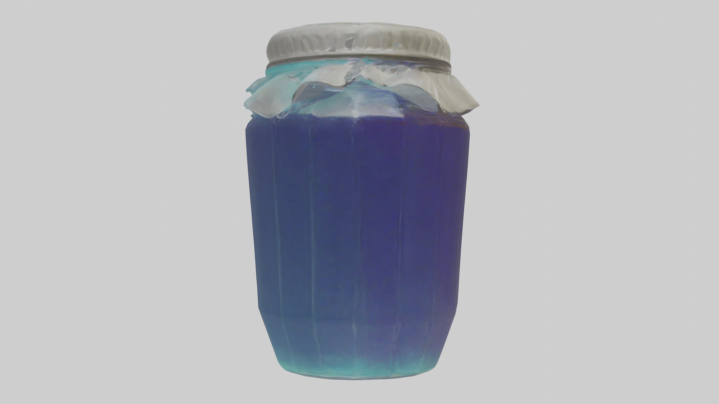 3D model Jelly Jar model VR / AR / low-poly