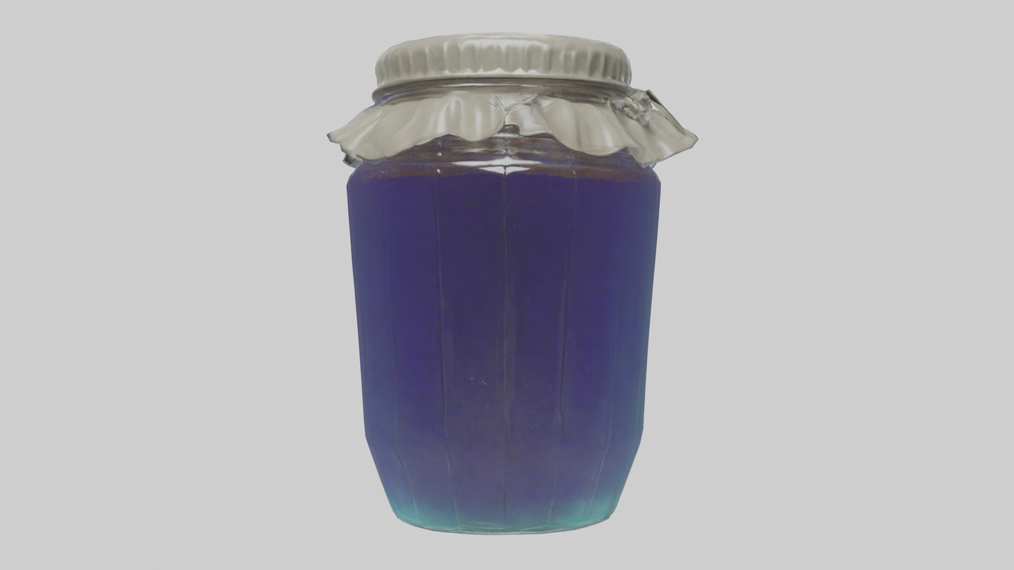 3D model Jelly Jar model VR / AR / low-poly