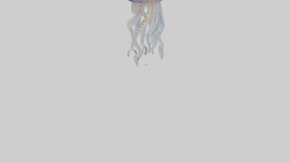 3D model Jellyfish statue model VR / AR / low-poly