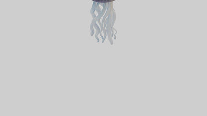 3D model Jellyfish statue model VR / AR / low-poly