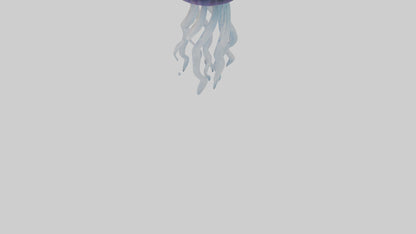 3D model Jellyfish statue model VR / AR / low-poly