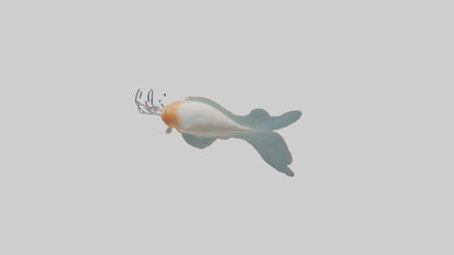 Jellynose Fish gliding model VR / AR / low-poly
