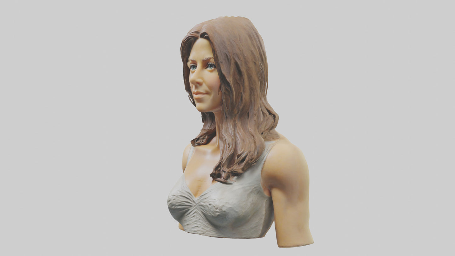 Jennifer Aniston statue model VR / AR / low-poly