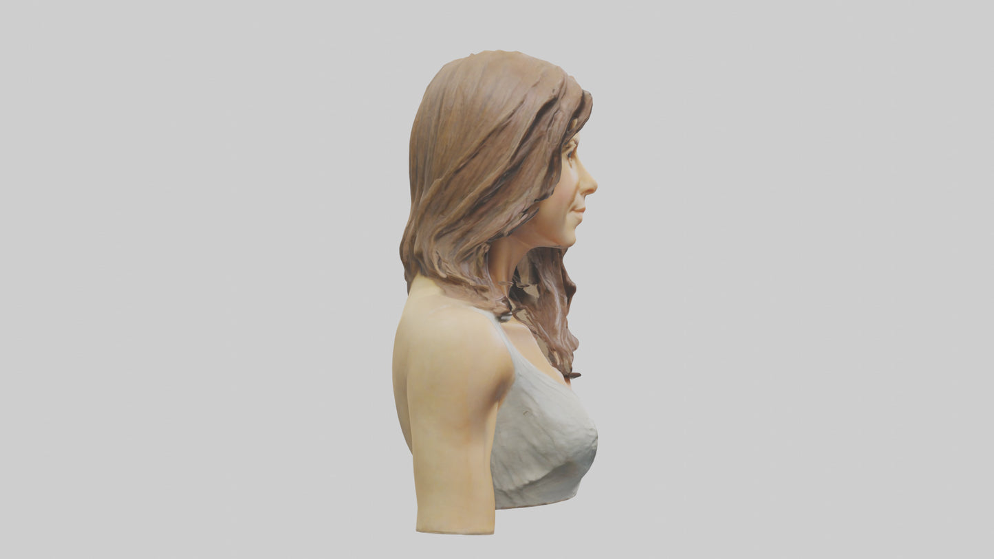 Jennifer Aniston statue model VR / AR / low-poly