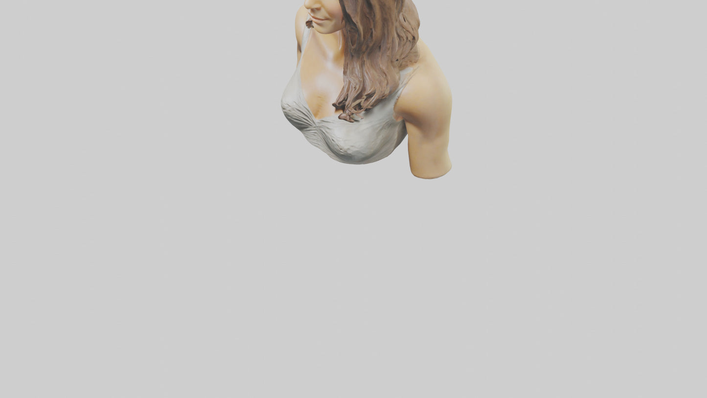 Jennifer Aniston statue model VR / AR / low-poly