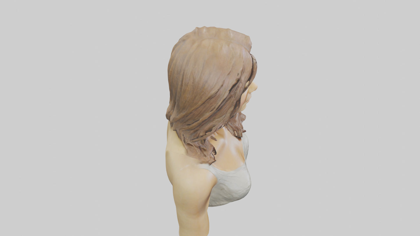 Jennifer Aniston statue model VR / AR / low-poly