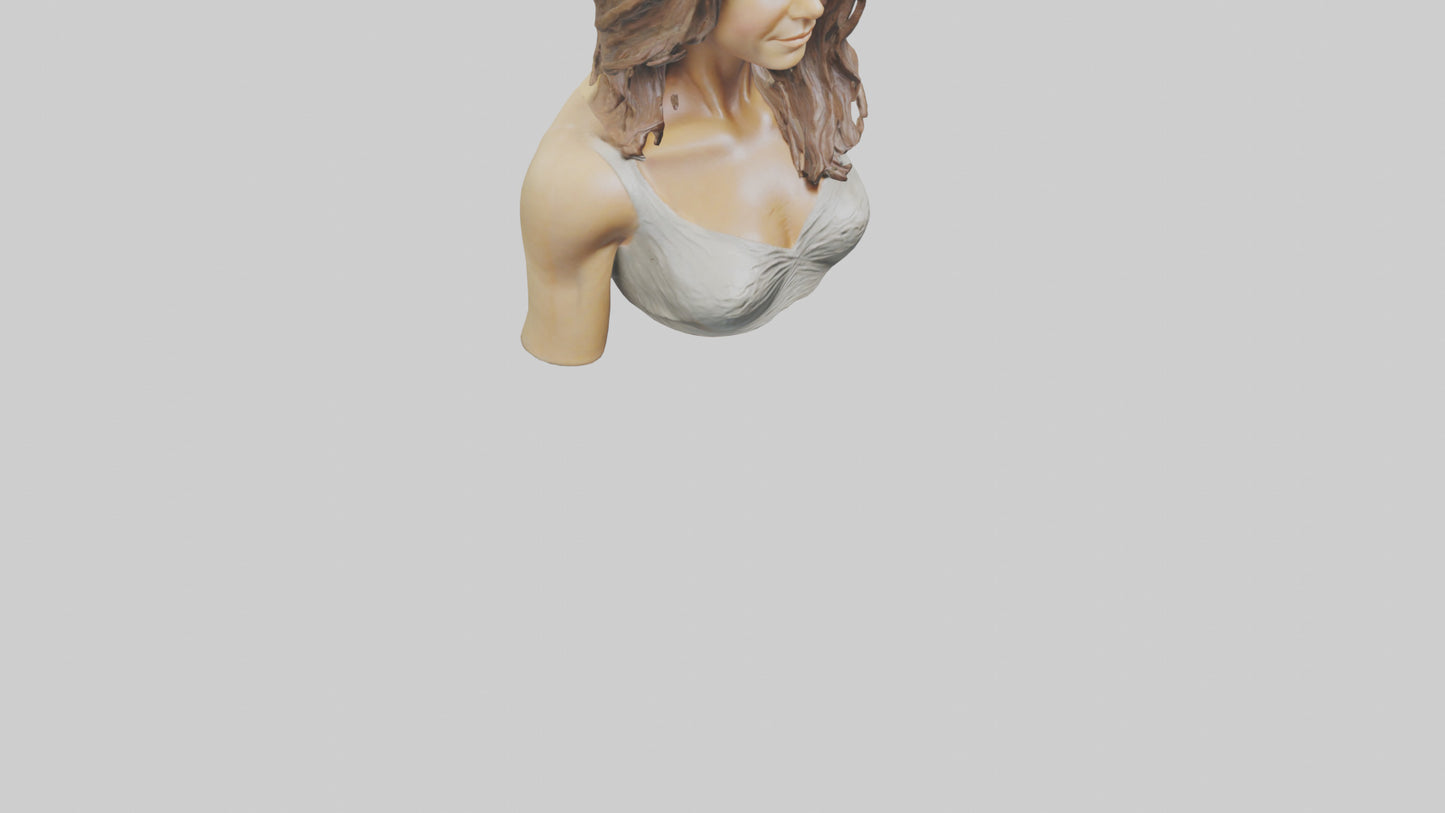 Jennifer Aniston statue model VR / AR / low-poly