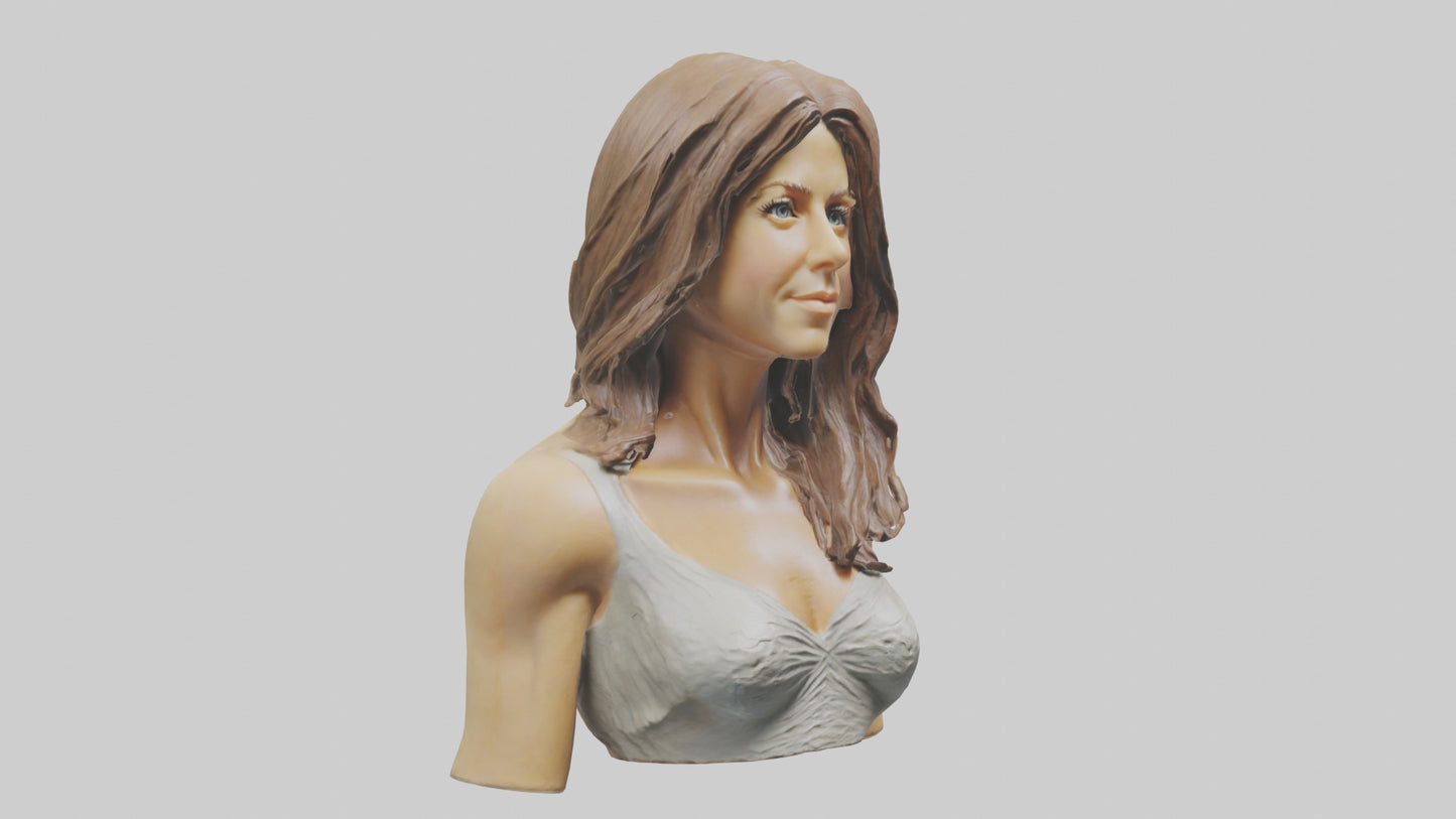 Jennifer Aniston statue model VR / AR / low-poly