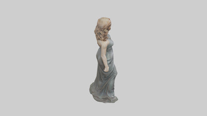 Jennifer Lawrence statue model VR / AR / low-poly