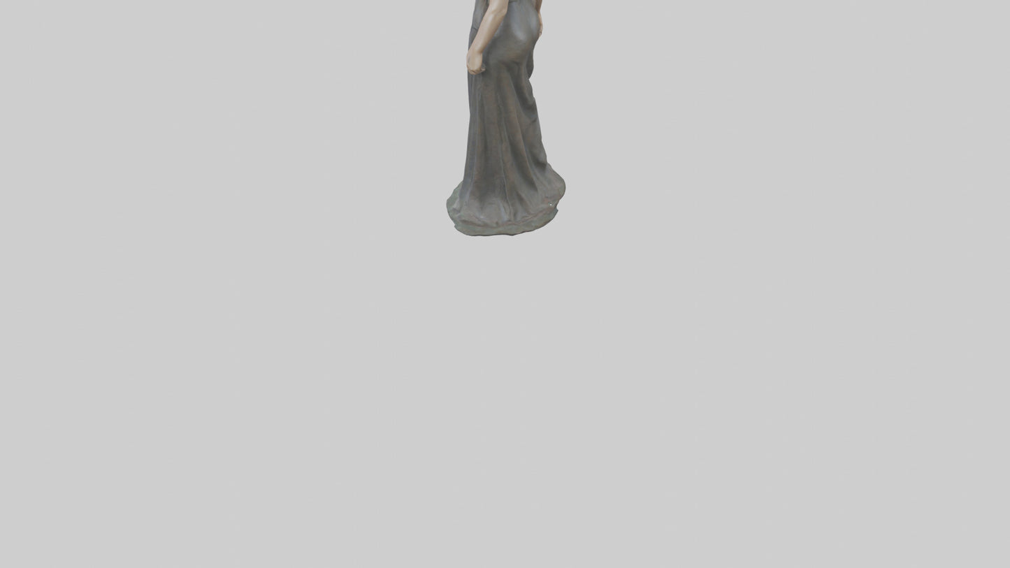 Jennifer Lawrence statue model VR / AR / low-poly