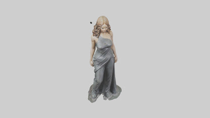 Jennifer Lawrence statue model VR / AR / low-poly