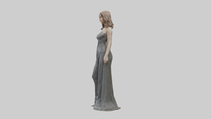 Jennifer Lawrence statue model VR / AR / low-poly