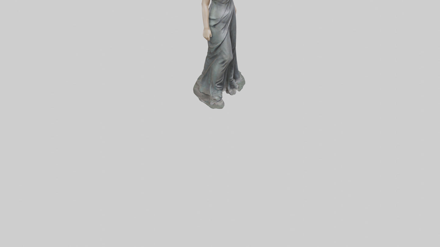 Jennifer Lawrence statue model VR / AR / low-poly