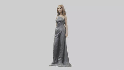 Jennifer Lawrence statue model VR / AR / low-poly
