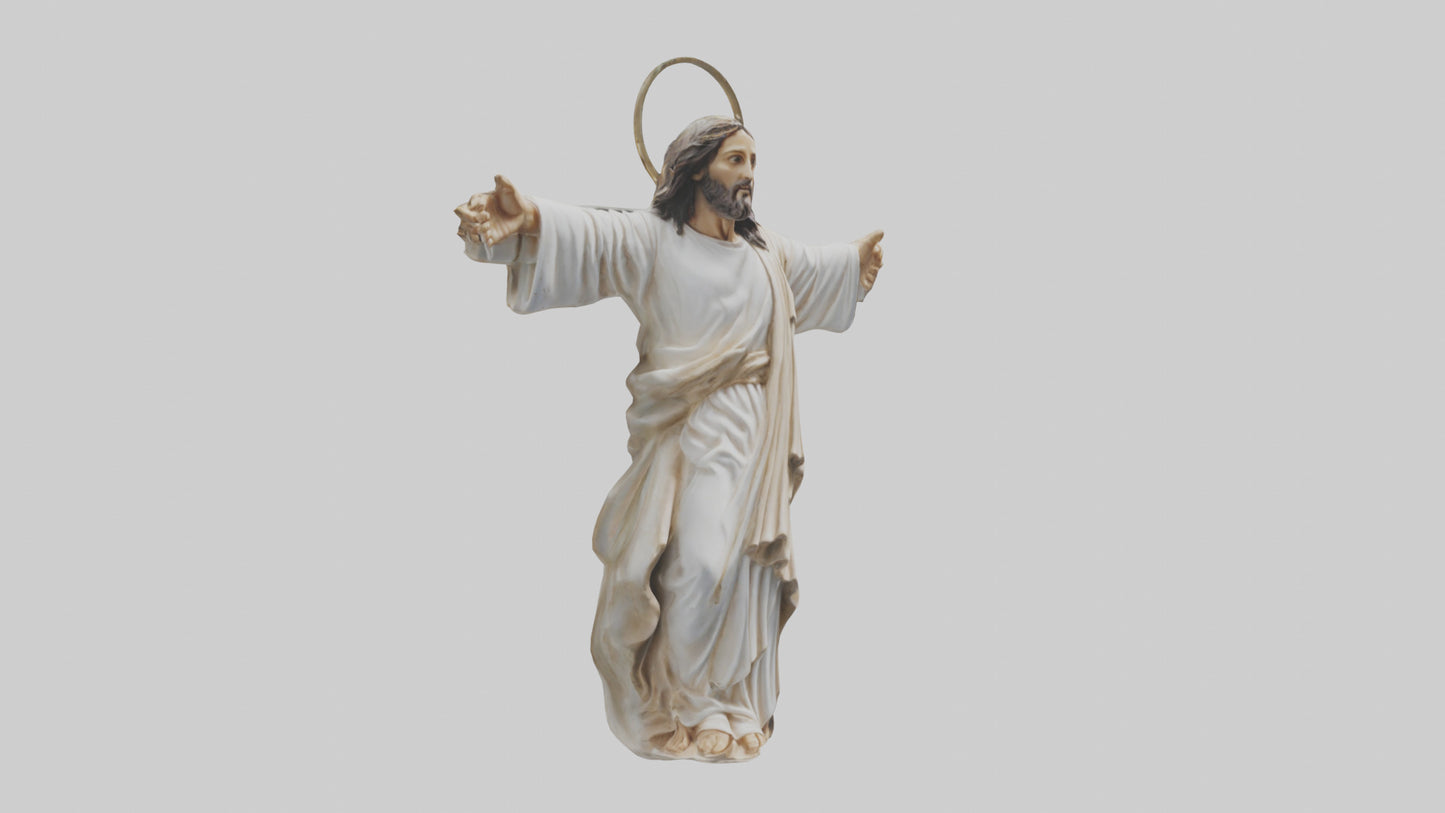 Jesus Christ statue model VR / AR / low-poly