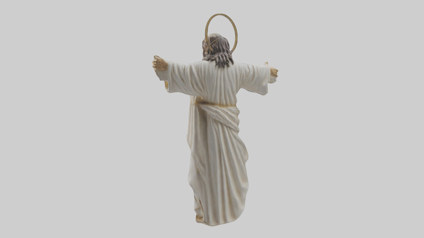 Jesus Christ statue model VR / AR / low-poly