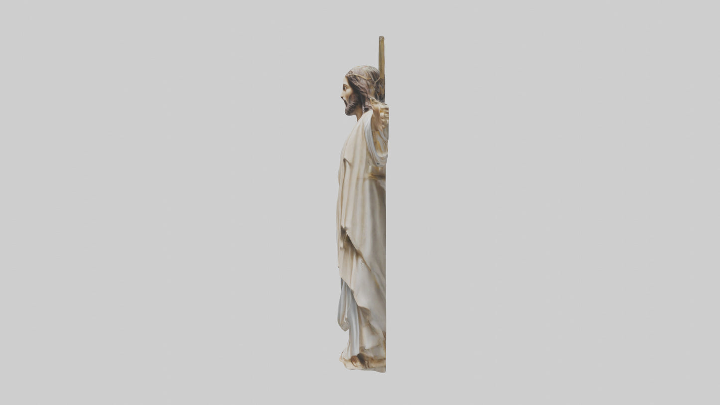 Jesus Christ statue model VR / AR / low-poly