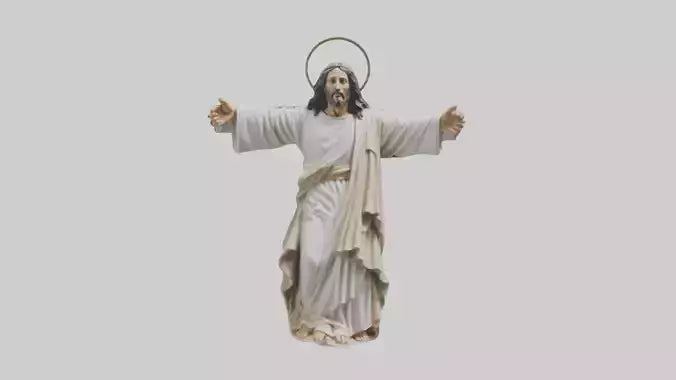 Jesus Christ statue model VR / AR / low-poly