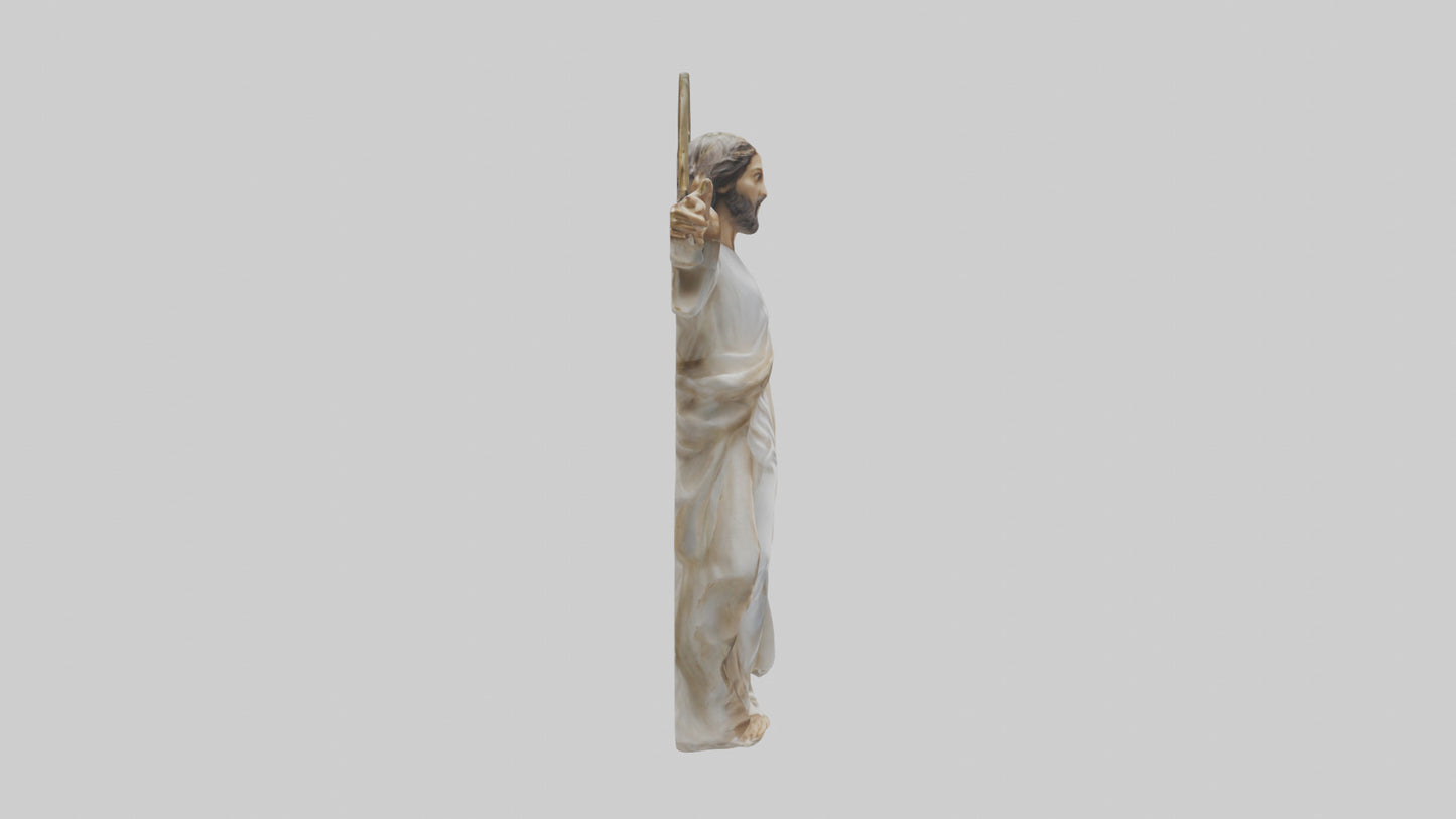 Jesus Christ statue model VR / AR / low-poly