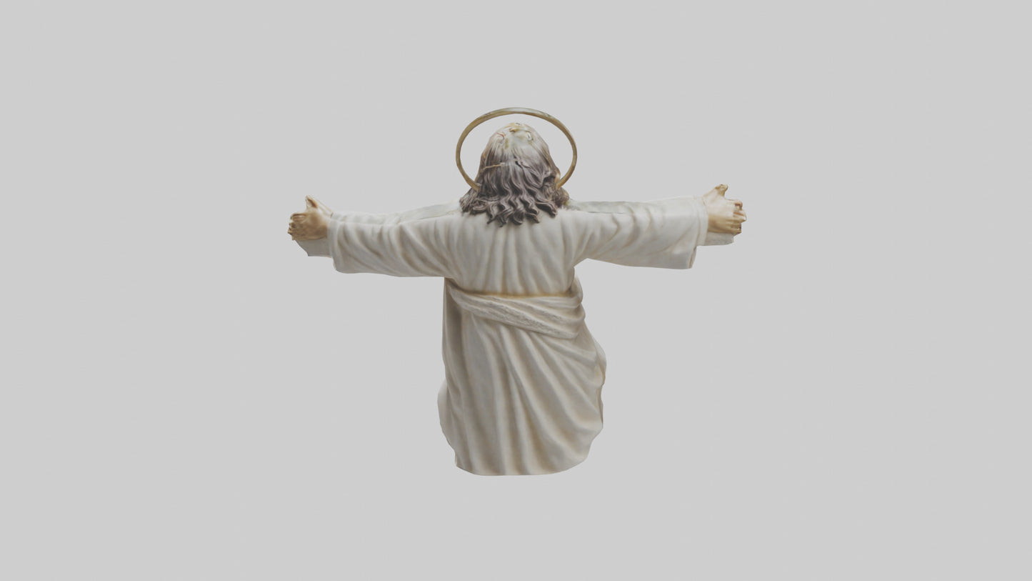 Jesus Christ statue model VR / AR / low-poly