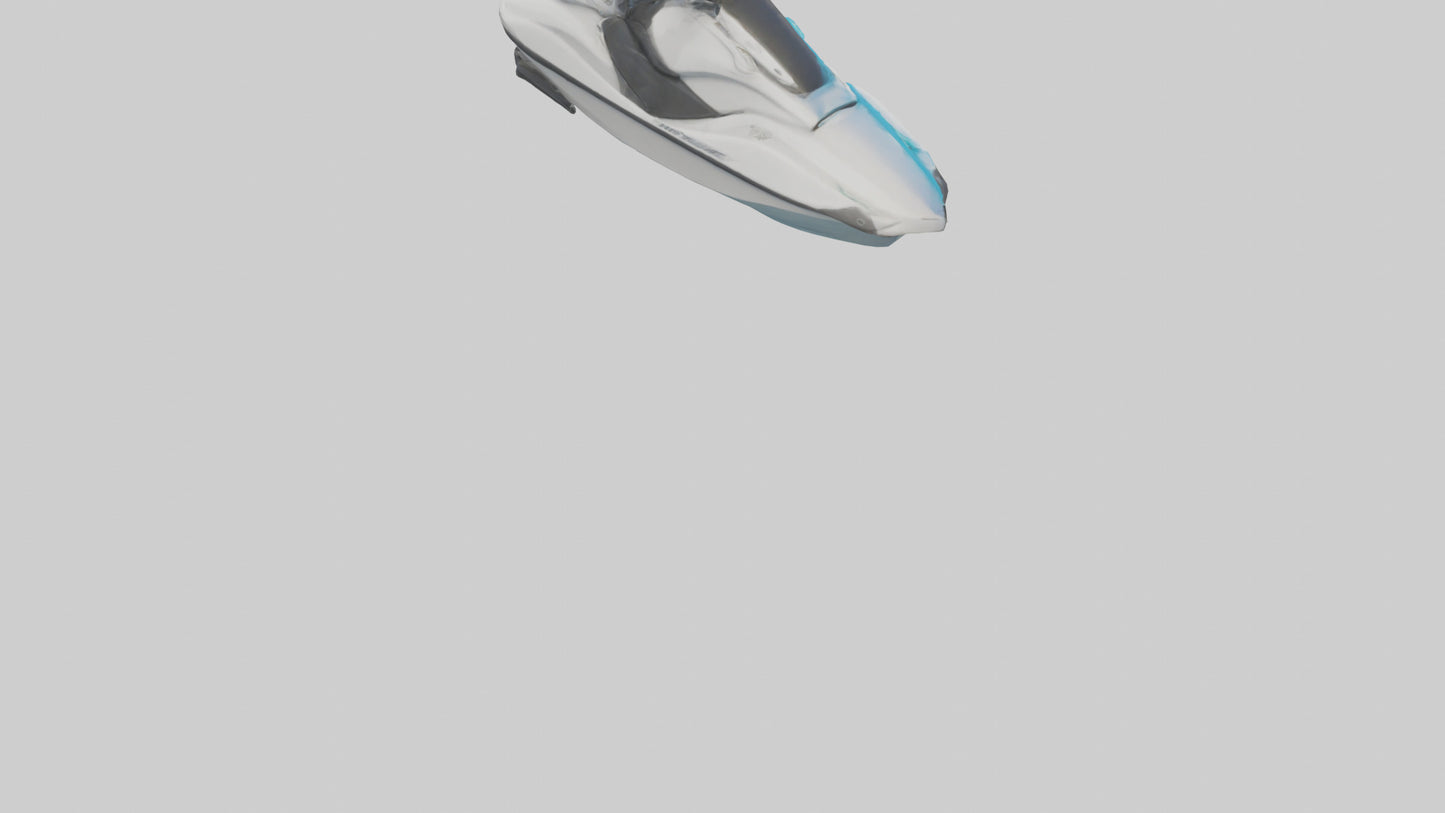 3D model Jet Ski model VR / AR / low-poly